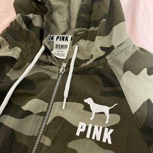 Pink Camo zip up